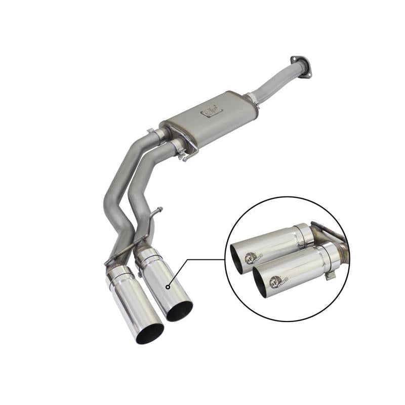 aFe Rebel Exhausts 3in SS Cat-Back 15-16 Ford F-150 EcoBoost V6 2.7/3.5L V8 5.0L w/ Polished Tips-SR1 Performance