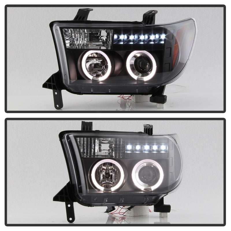 Spyder Toyota Tundra 07-133 Projector Headlights LED Halo LED Blk PRO-YD-TTU07-HL-BK-SR1 Performance