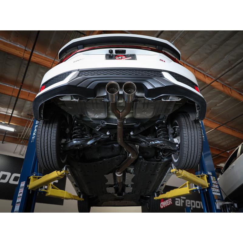 aFe Takeda 2.5in 304SS Cat-Back Exhaust System 17-20 Honda Civic SI Coupe L4-1.5L (t) - Polished Tip-SR1 Performance
