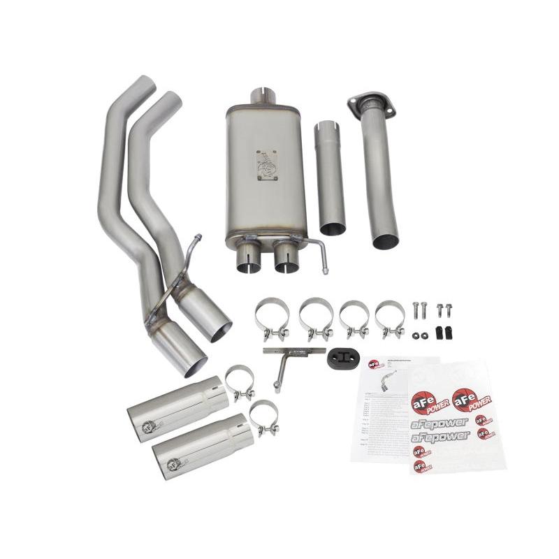 aFe Rebel Exhausts 3in SS Cat-Back 15-16 Ford F-150 EcoBoost V6 2.7/3.5L V8 5.0L w/ Polished Tips-SR1 Performance