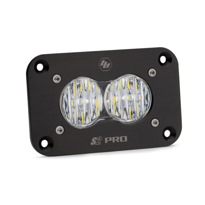 Baja Designs S2 Pro Flush Mount Wide Cornering Pattern LED Work Light - Clear-SR1 Performance