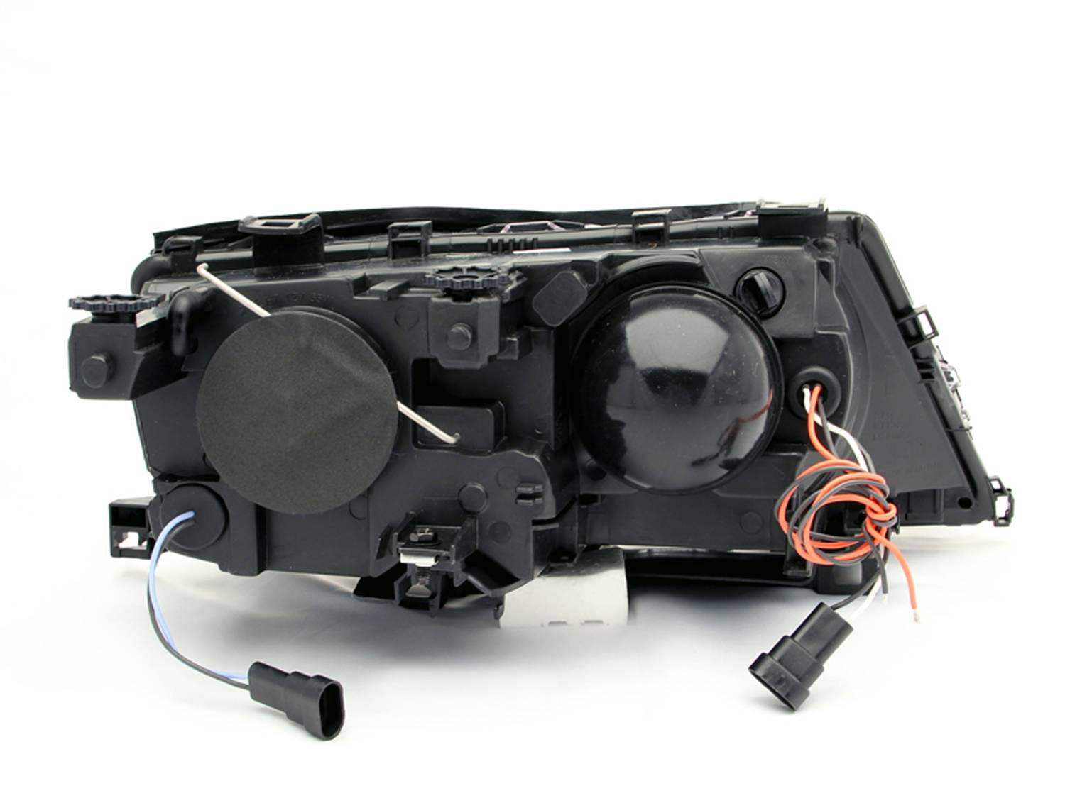 BMW 3 SERIES E46 02-05 4DR PROJECTOR HALO HEADLIGHTS BLACK