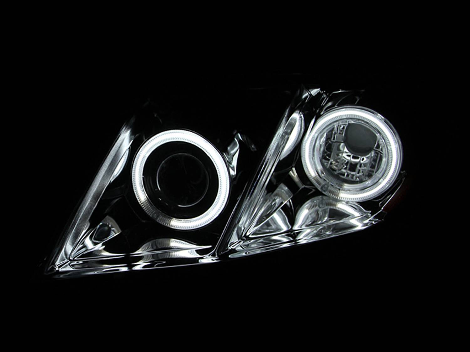 TOYOTA CAMRY 07-09 PROJECTOR HEADLIGHTS CHROME W/ RX HALO