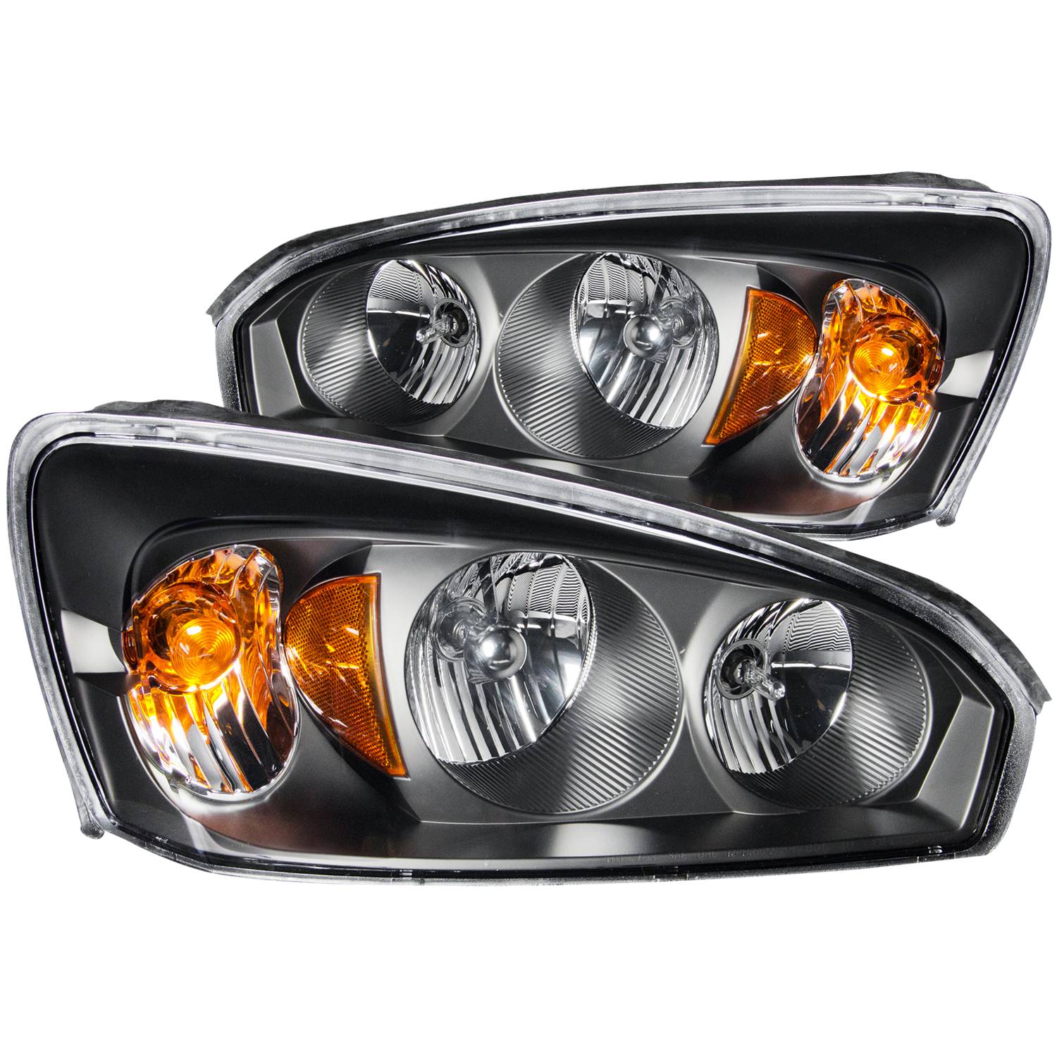 CHEVY MALIBU / MALIBU MAXX 04-07 CRYSTAL HEADLIGHTS BLACK