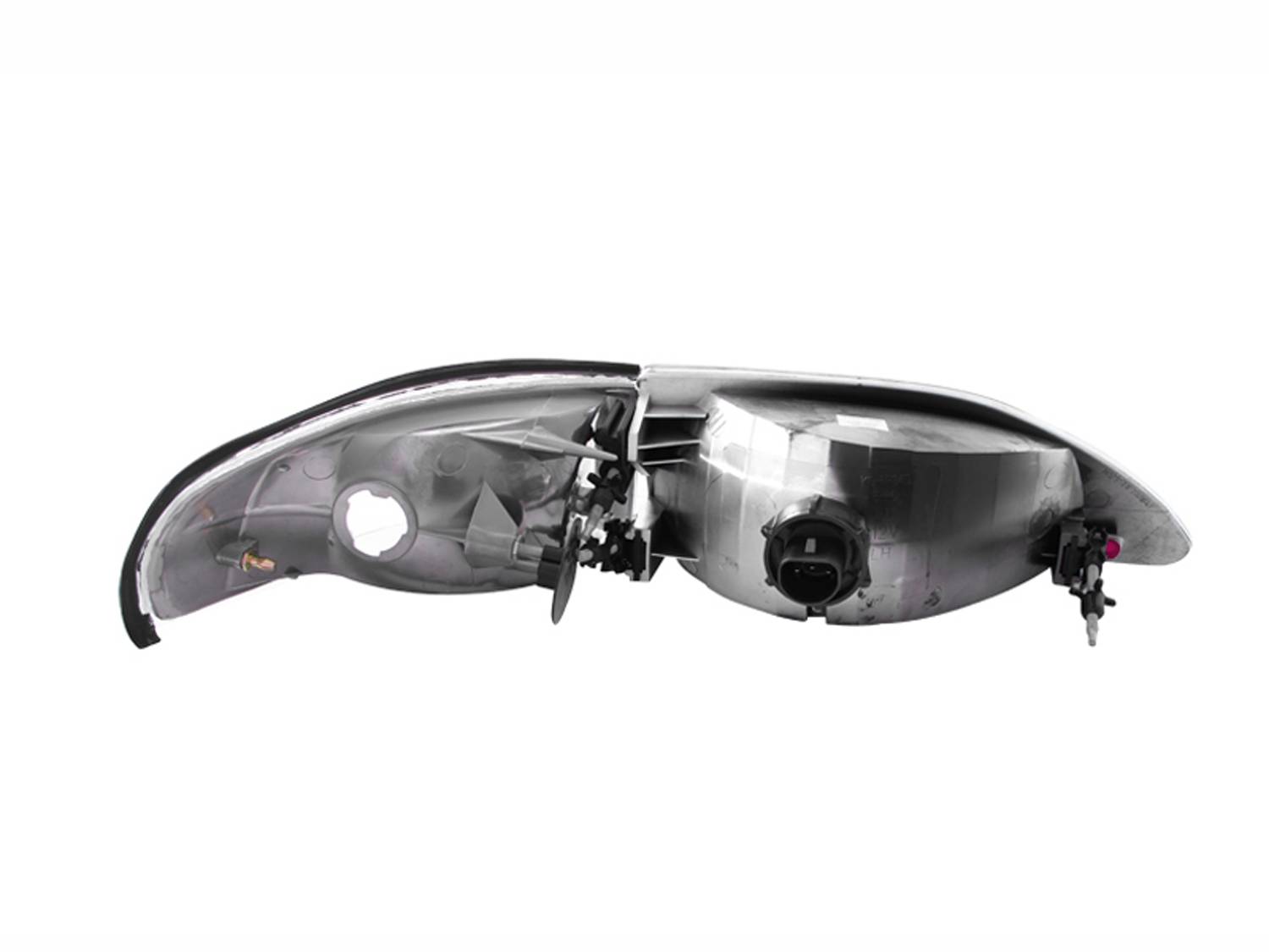 FORD MUSTANG 94-98 CRYSTAL HEADLIGHTS CHROME W/ CORNER LIGHT 2PC