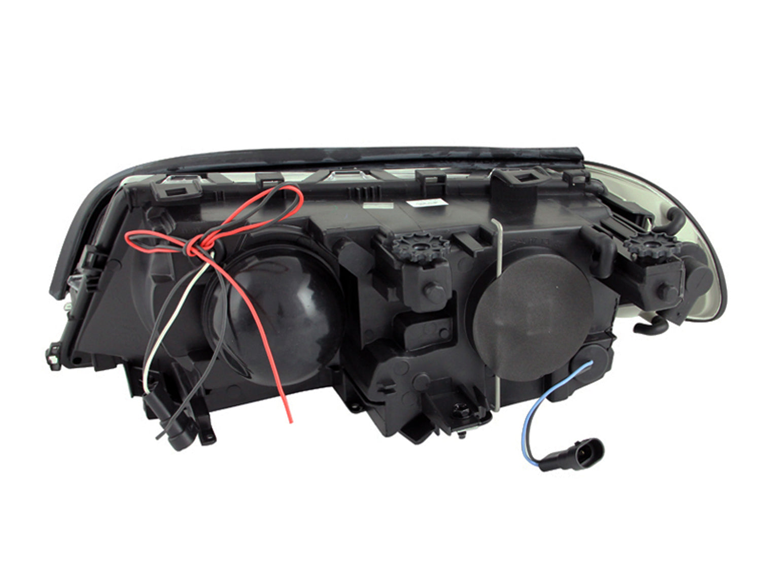 BMW 3 SERIES E46 2DR 00-03 / M3 01-04 PROJECTOR HALO HEADLIGHTS BLACK W/ CORNER LIGHTS 2PC (FOR HALOGEN MODELS ONLY)