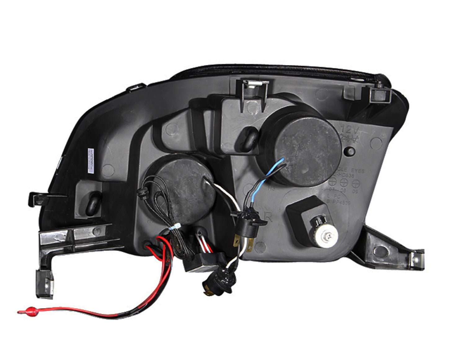 HONDA PRELUDE 97-01 PROJECTOR LED HALO HEADLIGHTS BLACK