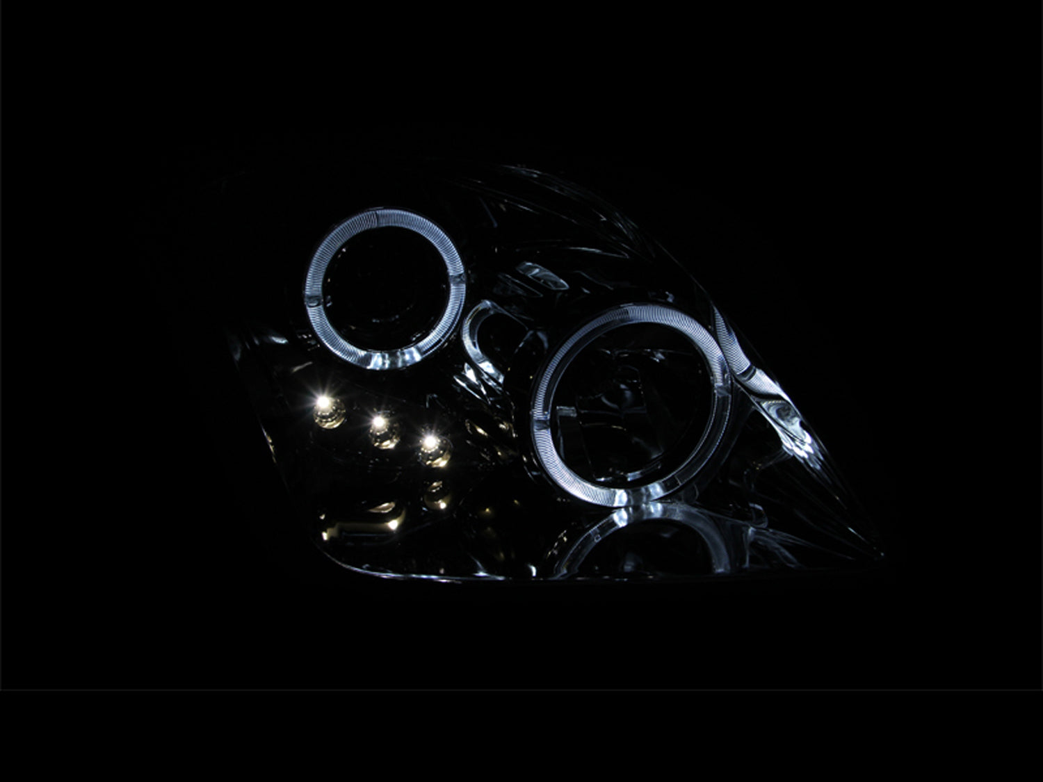 HONDA PRELUDE 97-01 PROJECTOR LED HALO HEADLIGHTS CHROME