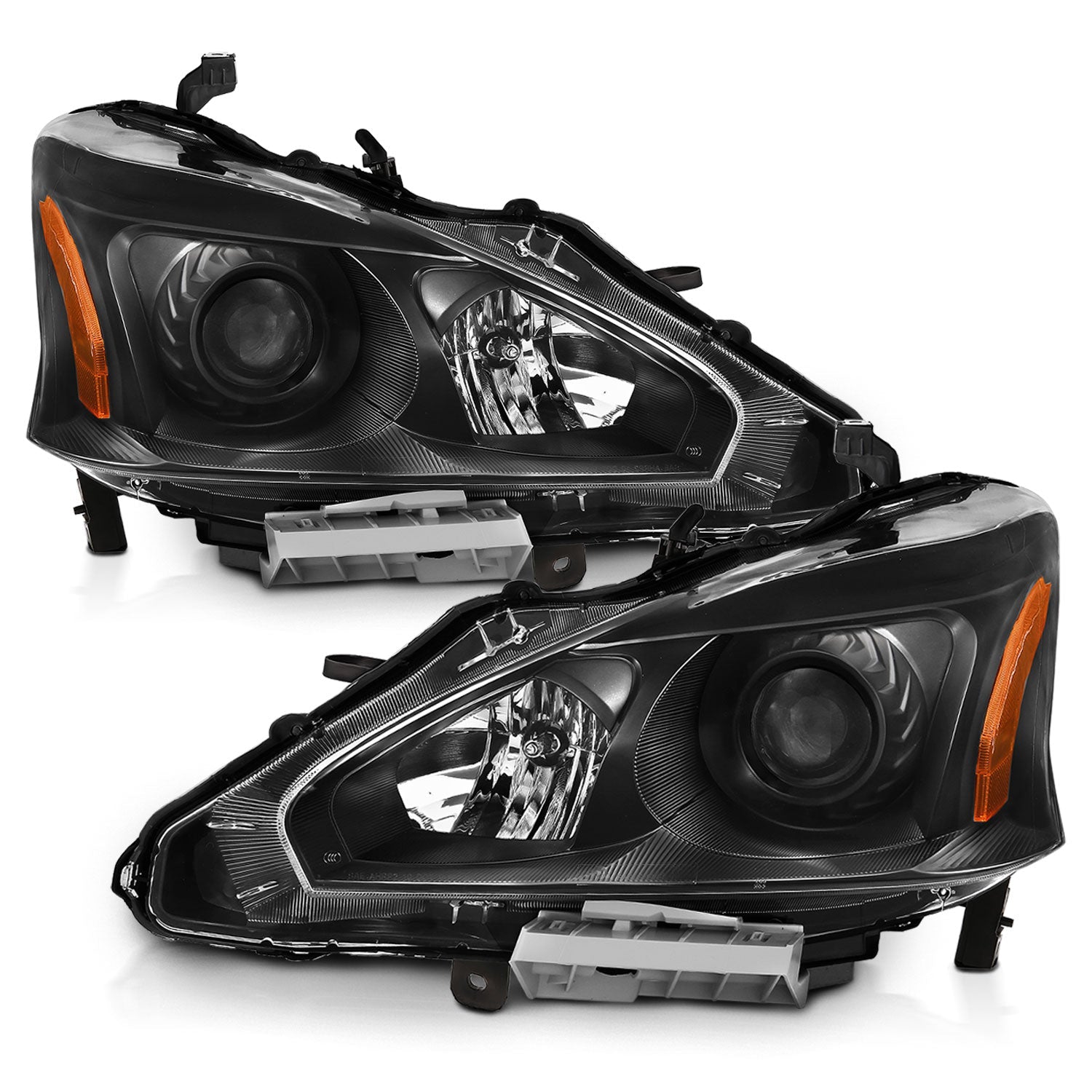 NISSAN ALTIMA 13-15 4DR PROJECTOR HEADLIGHTS BLACK (FOR HALOGEN MODELS ONLY)