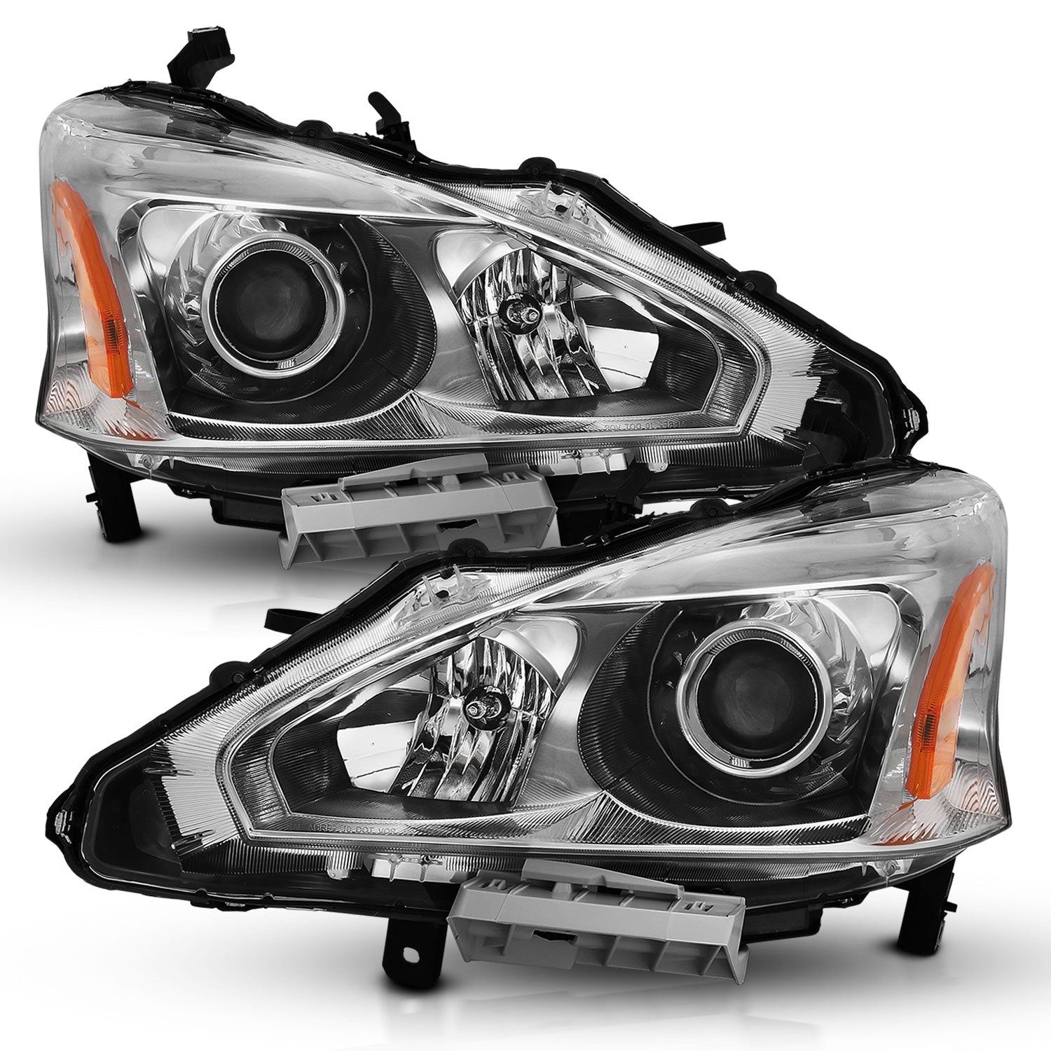 NISSAN ALTIMA 13-15 4DR PROJECTOR HEADLIGHTS CHROME (FOR HALOGEN MODELS ONLY)