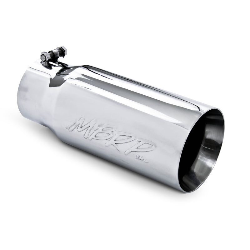 MBRP Universal Tip 5 O.D. Dual Wall Straight 4 inlet 12 length-SR1 Performance