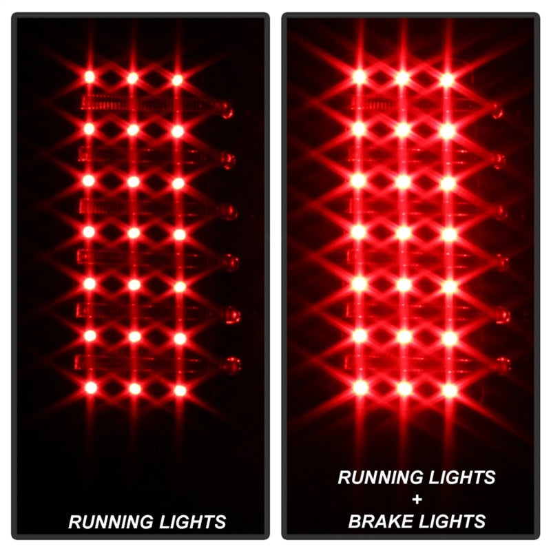 Xtune Hummer H3 06-09 ( Non H3T ) LED Tail Lights Black ALT-ON-HH306-LED-BK-SR1 Performance