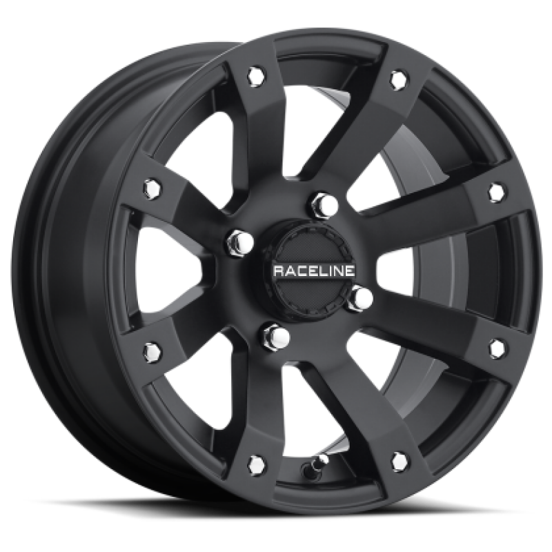 Raceline A79 Scorpion 12x7 Inch Satin Black Wheel for Powersports Vehicles - Part A7927037-T-52