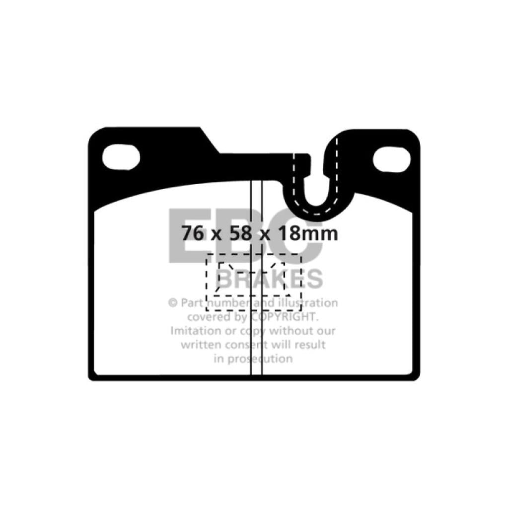 EBC Yellowstuff Rear Brake Pads for Porsche 924, 928 and 944 – High-Performance Street & Track Use