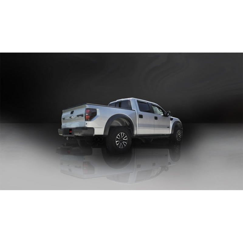 Corsa 2011-2014 Ford F-150 Raptor 6.2L V8 Black Sport Cat-Back Exhaust-SR1 Performance