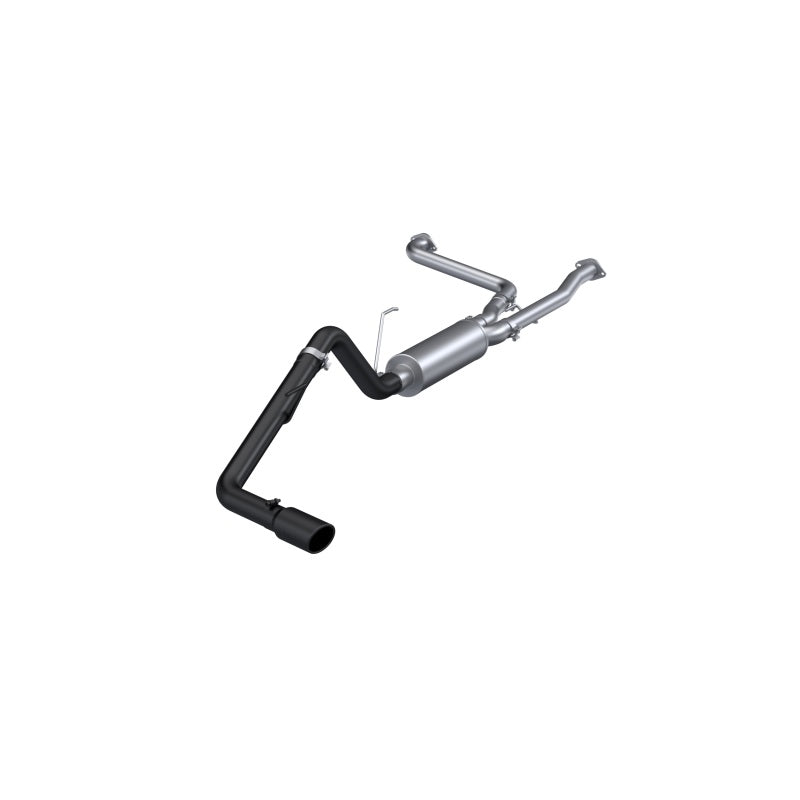 MBRP 22-23 Nissan Frontier 3.8L 3in Tip 3in Cat Back Single Side Exit Street Profile - Black Coated-SR1 Performance
