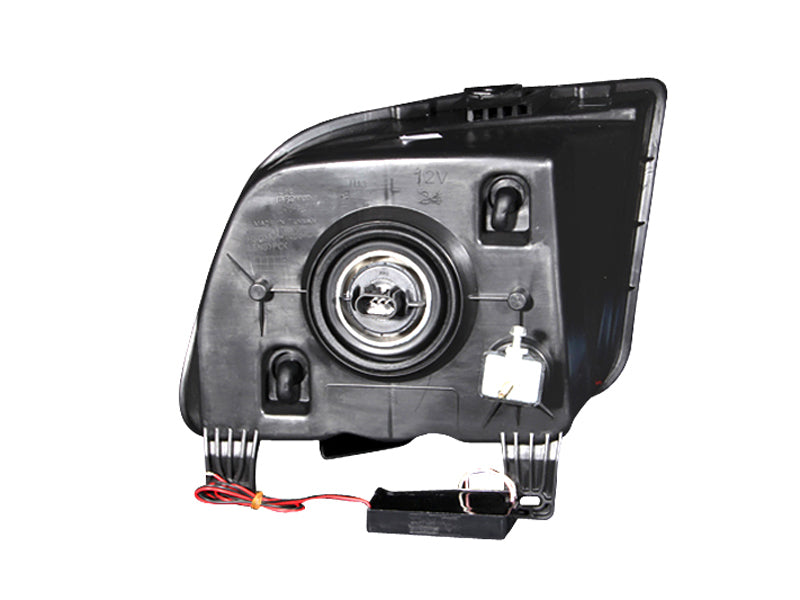 ANZO 2005-2009 Ford Mustang Crystal Headlights w/ Halo Black (CCFL)-SR1 Performance