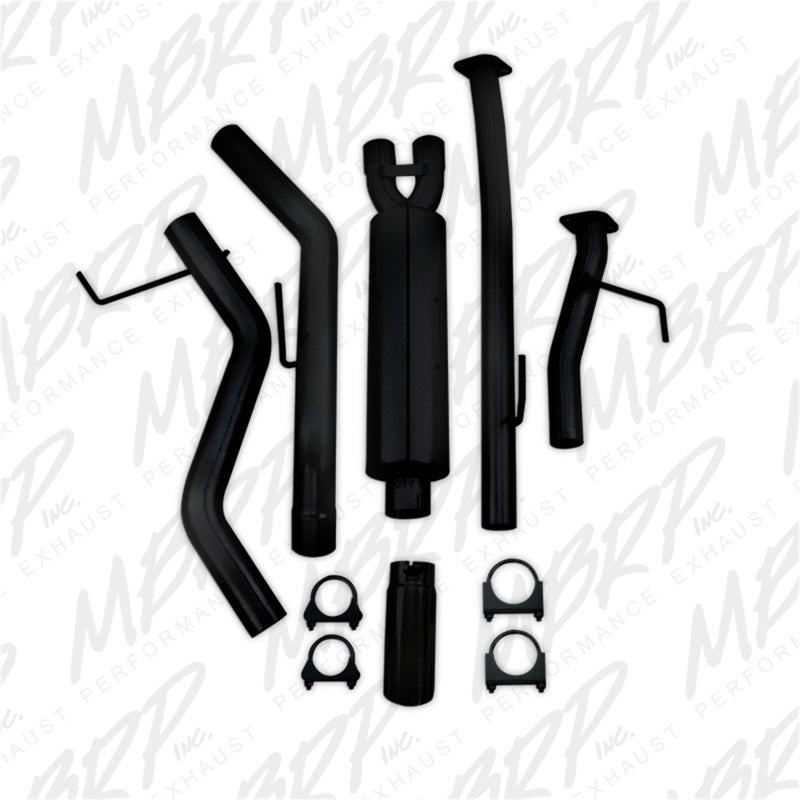 MBRP 2009-2014 Toyota Tundra 5.7L EC-Std. & SB/CC-SB 3in Cat-Back Single Side AL - Black-SR1 Performance