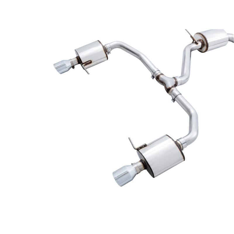 AWE Tuning 18-21 Volkswagen Jetta GLI Mk7 Touring Exhaust - Chrome Silver Tips (Fits High-Flow DP)-SR1 Performance