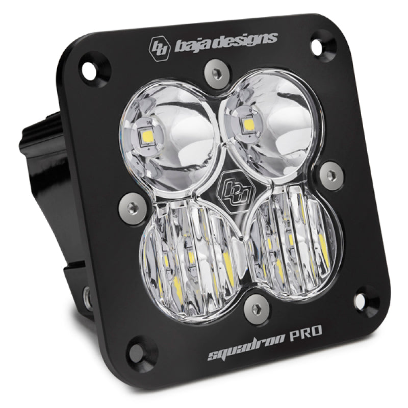 Baja Designs Squadron Pro Driving/Combo Pattern Flush Mount Black LED Light Pod - Clear-SR1 Performance