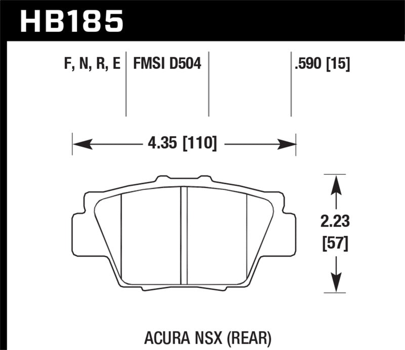 Hawk HPS Street Brake Pads-SR1 Performance