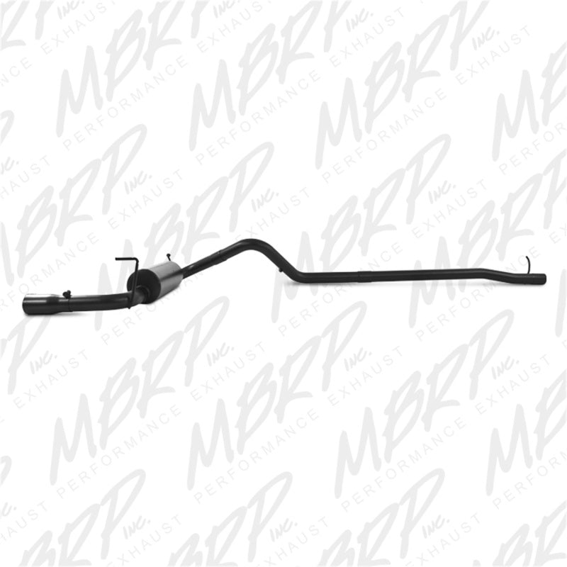MBRP 12 Jeep Wrangler/ Rubicon 3.6L Cat Back Single Rear Exit Black Exhaust-SR1 Performance