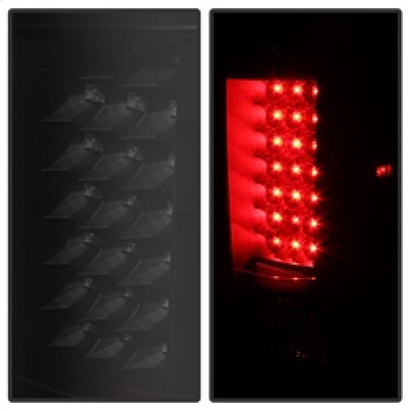 Xtune Chevy Silverado 07-13 LED Tail Lights Black Smoke ALT-JH-CS07-LED-BKSM-SR1 Performance