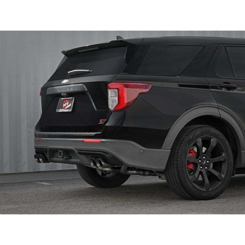 aFe MACH Force-Xp 2.5in. 304 SS C/B Exhaust 20-21 Ford Explorer V6-3.0L - Black Tip-SR1 Performance