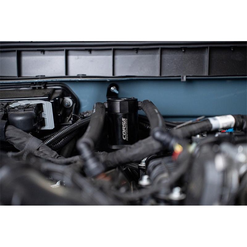 Corsa 2021-2024 Ford Bronco 2.7L Aluminum Oil Catch Can-SR1 Performance
