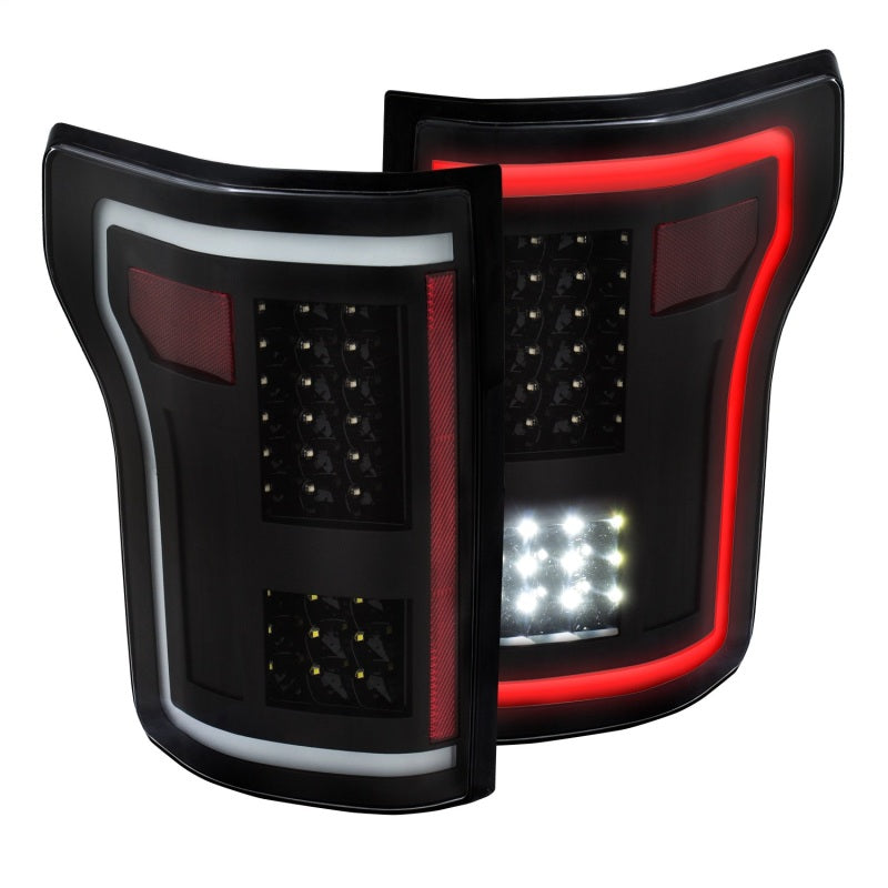 ANZO 2015-2017 Ford F-150 LED Taillights Black-SR1 Performance