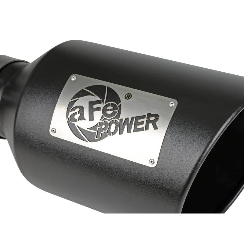 aFe Power MACH Force-Xp 409 Stainless Steel Clamp-on Exhaust Tip Black-SR1 Performance