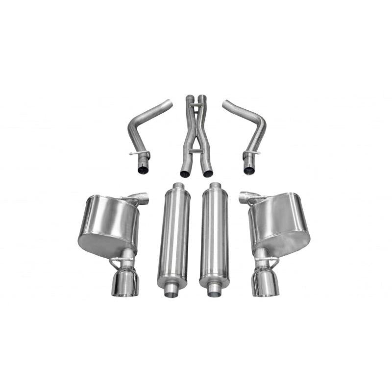 Corsa 2011-2013 Chrysler 300 R/T 5.7L V8 Polished Sport Cat-Back Exhaust-SR1 Performance