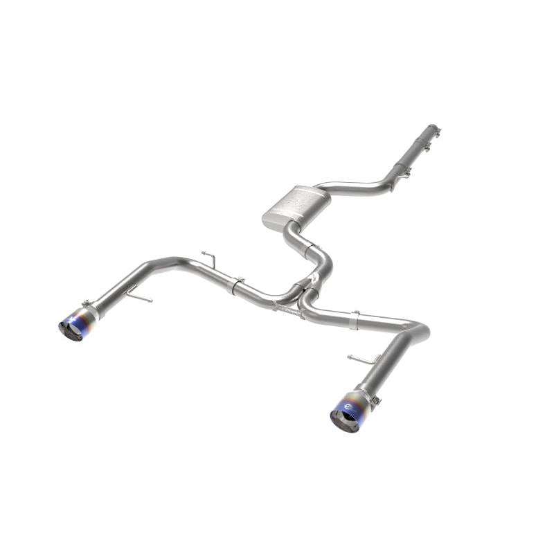 afe 19-21 VW Jetta GLI (MKVII) L4-2.0L (t) MACH Force-Xp 304 SS Cat-Back Exhaust System Blue Tips-SR1 Performance