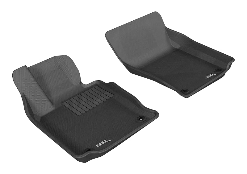 3D MAXpider 2010-2016 Porsche Panamera Kagu 1st Row Floormat - Black-SR1 Performance
