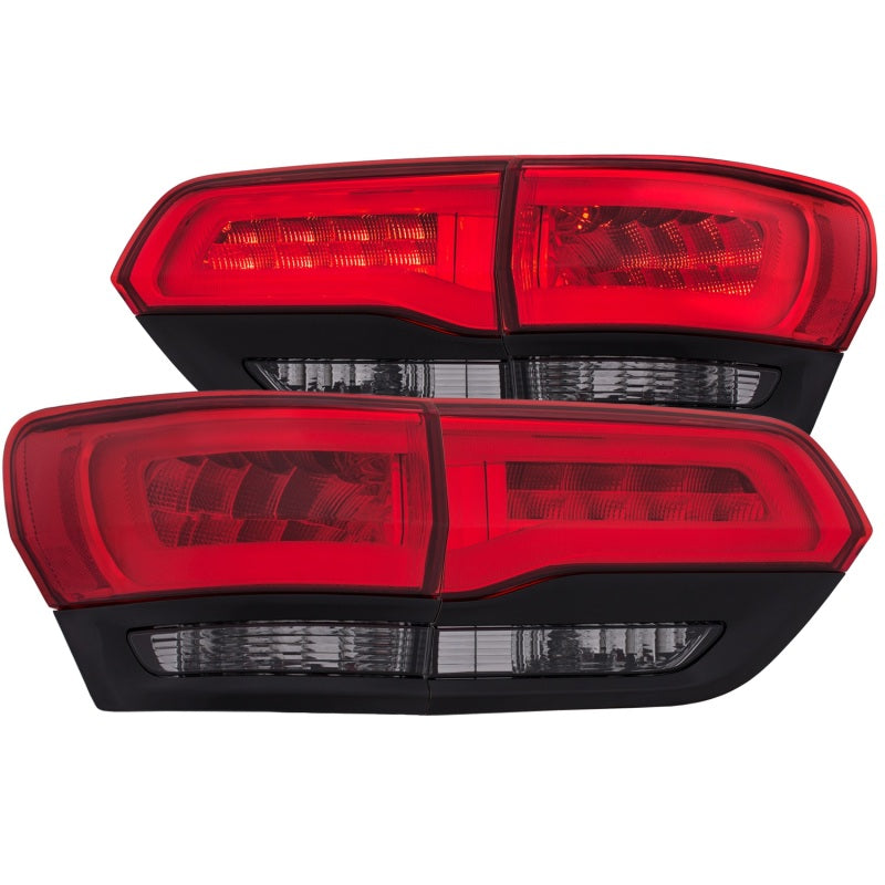 ANZO 2014-2016 Jeep Grand Cherokee LED Taillights Red/Smoke-SR1 Performance