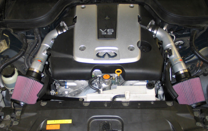 K&N 07-08 G35 Dual Silver Typhoon Short Ram Intakes-SR1 Performance