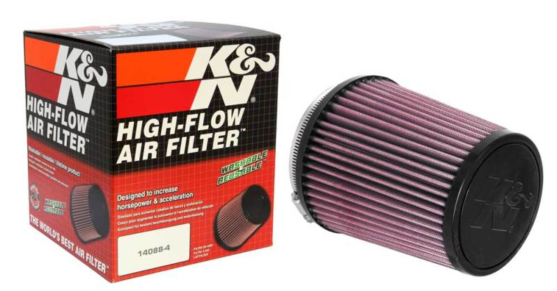 K&N Universal Air Filter 4in Flange / 5-3/8in Base / 4-1/2in Top / 6in Height-SR1 Performance