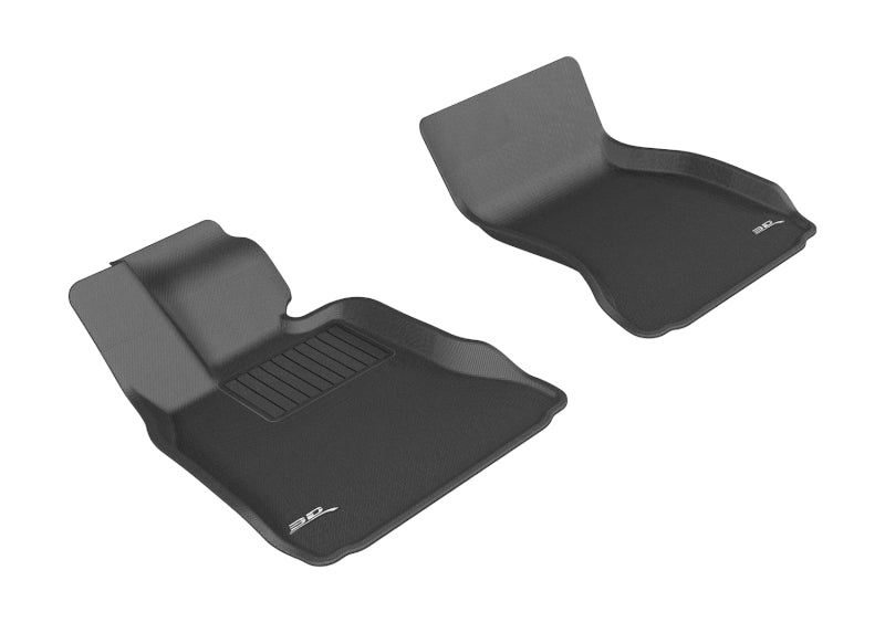 3D MAXpider 2009-2015 BMW 7 Series/Li F01/F02/F04 Kagu 1st Row Floormat - Black-SR1 Performance