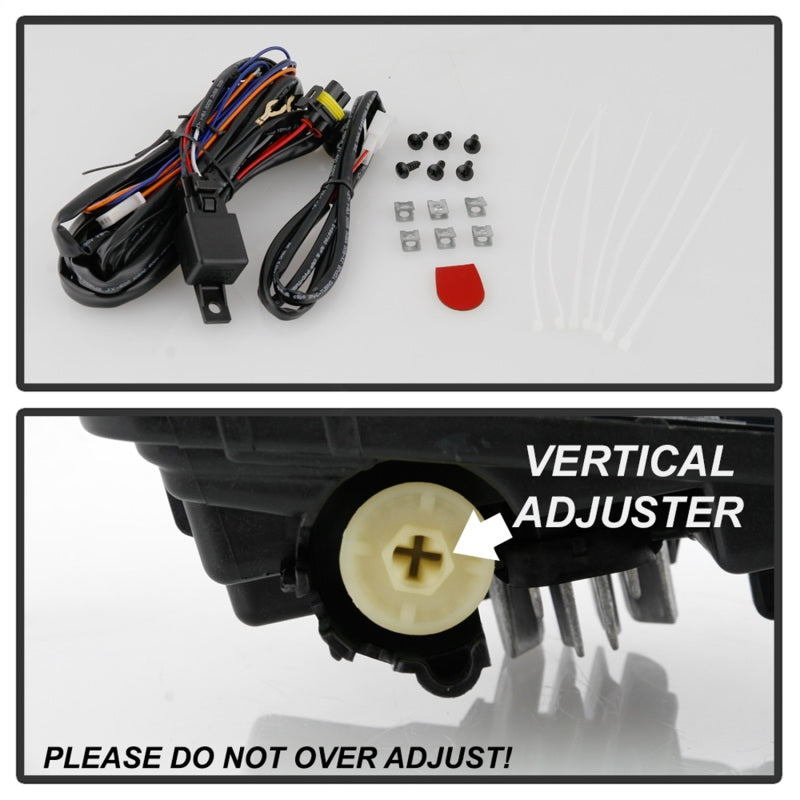 Spyder 19-20 Chevy Silverado 1500 OEM Style Full LED Fog Light w/Switch - Clear (Wont Fit RPO U12)-SR1 Performance