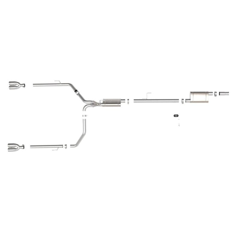 aFe Vulcan Series 3in-2-1/2in 304 SS Cat-Back 2020 Jeep Gladiator (JT) V6-3.6L w/ Polished Tips-SR1 Performance