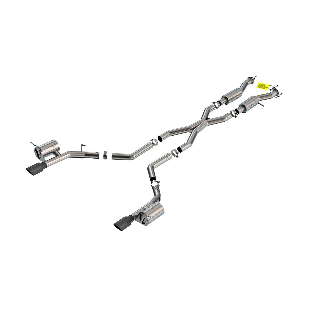 Borla 2021+ Dodge Durango SRT Hellcat 6.2L V8 AWD ATAK Cat-Back Exhaust System - Black Chrome Tips-SR1 Performance