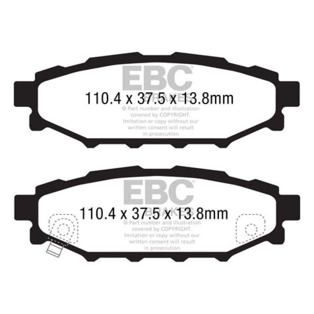 EBC Redstuff Ceramic Low Dust Rear Brake Pads for Subaru Legacy and BRZ – Part Number DP31584C