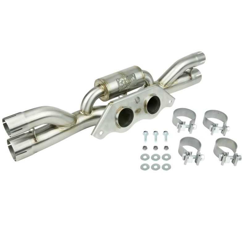 aFe Power MACHForce XP 304 Stainless Secondary Muffler Delete Pipe 14-19 Porsche 911 GT3 3.8L/4.0L-SR1 Performance