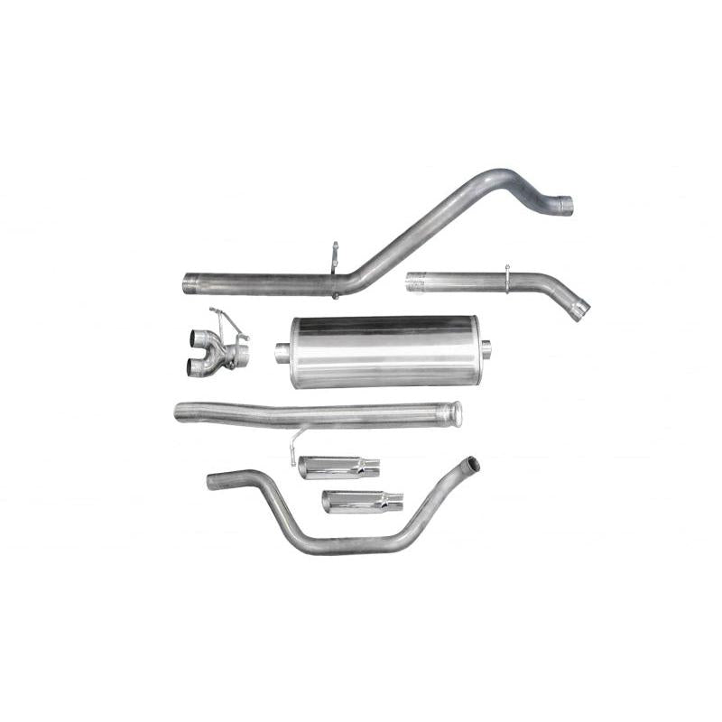 Corsa 2010-2013 Chevrolet Silverado Ext. Cab/Std. Bed 1500 4.8L V8 Polished Sport Cat-Back Exhaust-SR1 Performance