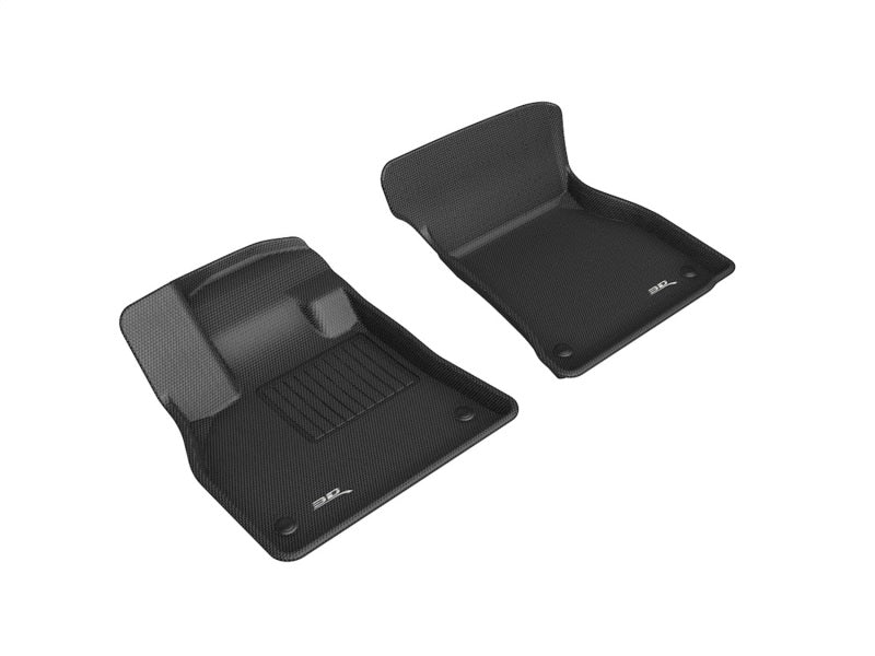 3D MAXpider 19-21 Audi E-Tron Kagu 1st Row Floormats - Black-SR1 Performance