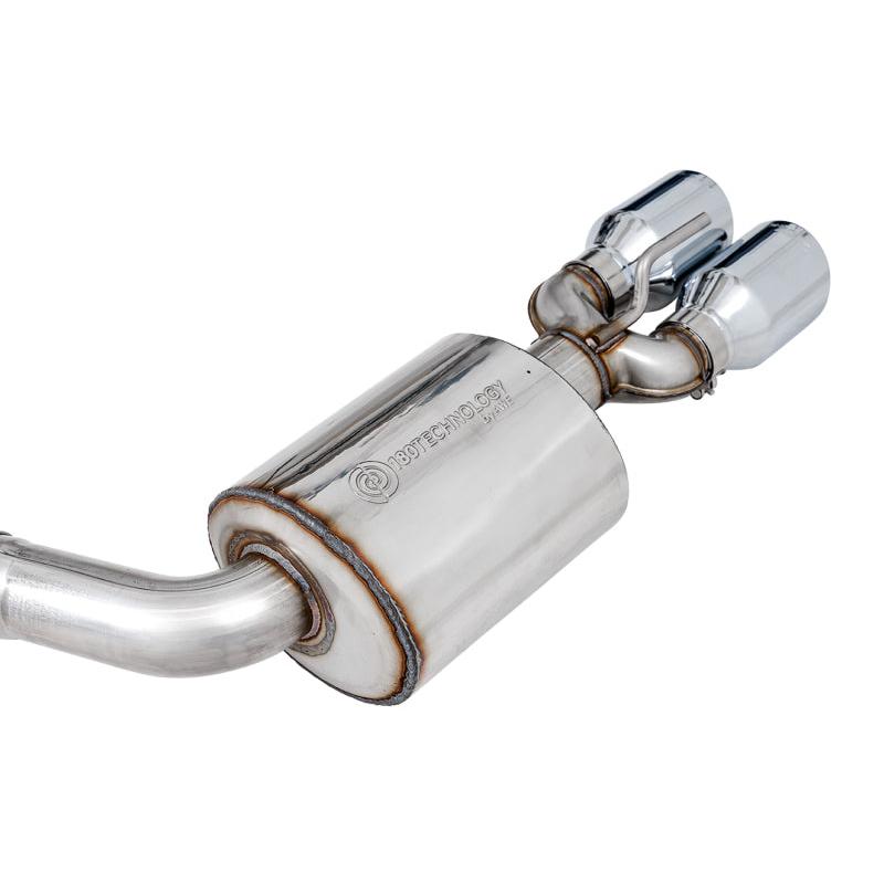 AWE Tuning 2015+ Dodge Challenger 6.4L/6.2L Non-Resonated Touring Edition Exhaust - Quad Silver Tips-SR1 Performance