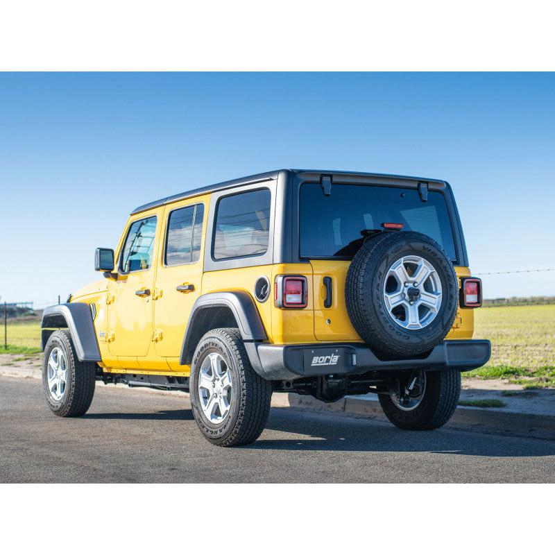 Borla 18-20 Jeep Wrangler JLU 3.6L V6 Climber Turn Down Exit Cat-Back Exhaust-SR1 Performance