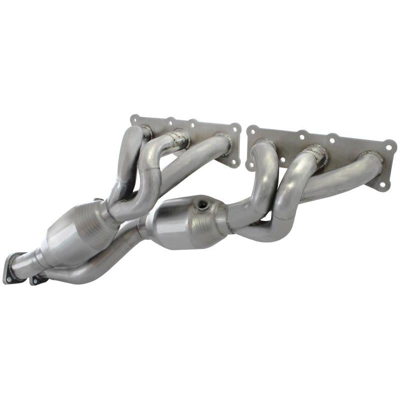 aFe 08-13 BMW 128i (E82/88) L6 3.0L Twisted Steel 304 Stainless Steel Long Tube Header w/ Cat-SR1 Performance