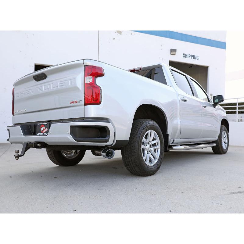 aFe 23-24 GM Trucks L6 Large Bore-HD 3 IN 409 Stainless Steel DPF-Back Exhaust System w/Polished Tip-SR1 Performance