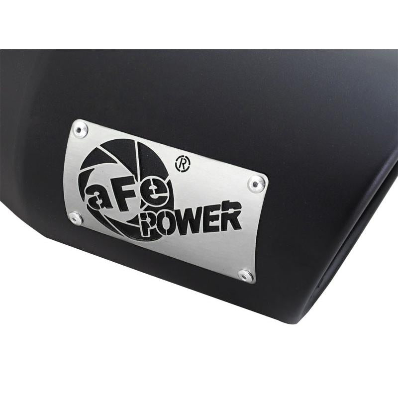 aFe Diesel Exhaust Tip Bolt On Black 4in Inlex x 6in Outlet x 12in-SR1 Performance